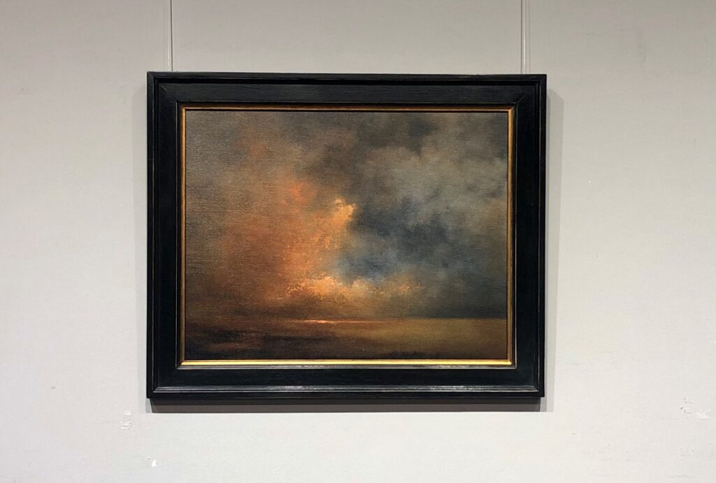 Peach Skies Oil painting Nial Adams