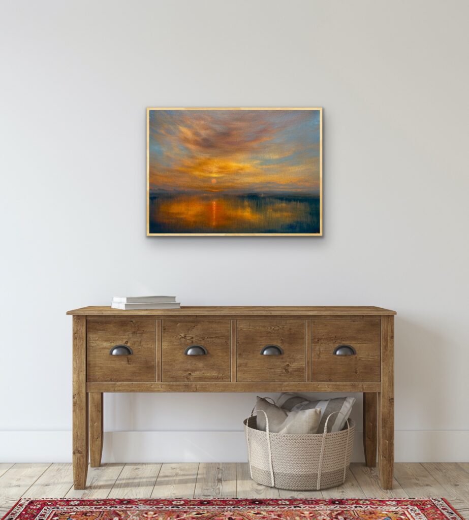 Golden Blaze Original oil painting by Nial Adams FRSA