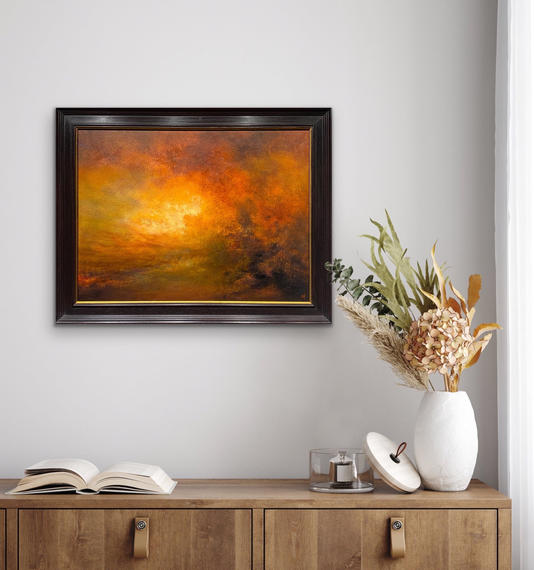 Sky Furnace Oil Painting Nial Adams FRSA