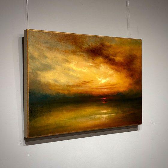 Between darkness and light oil painting Nial Adams