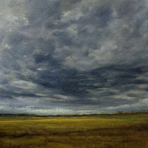 Brooding Skies Oil Painting Nial Adams