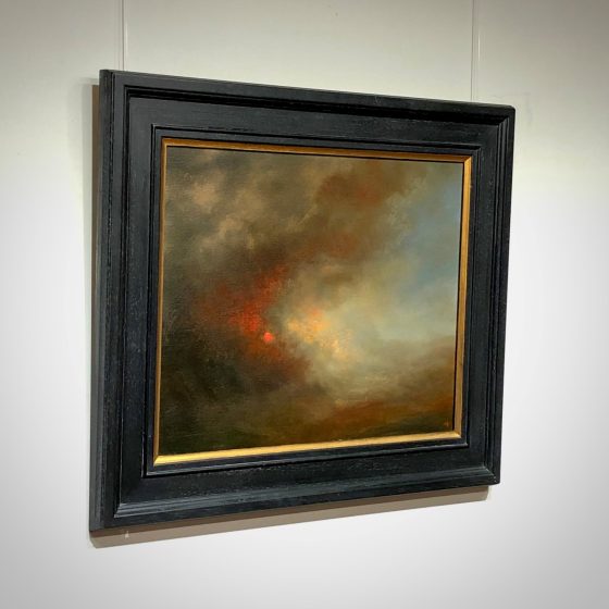 crimson sky original oil painting Nial Adams