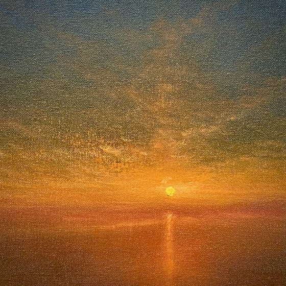 Evening Embers Painted by Nial Adams FRSA